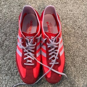 Adidas Neon Red and Lavender Pink Women's Sneakers